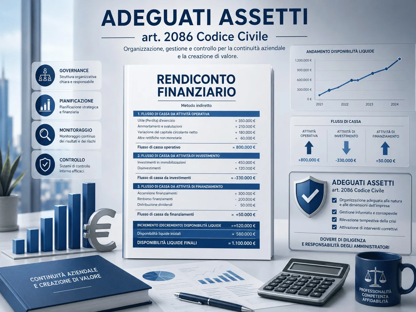 Il Rendiconto Finanziario: Pilastro degli Adeguati Assetti Aziendali art. 2086 cod.civ.